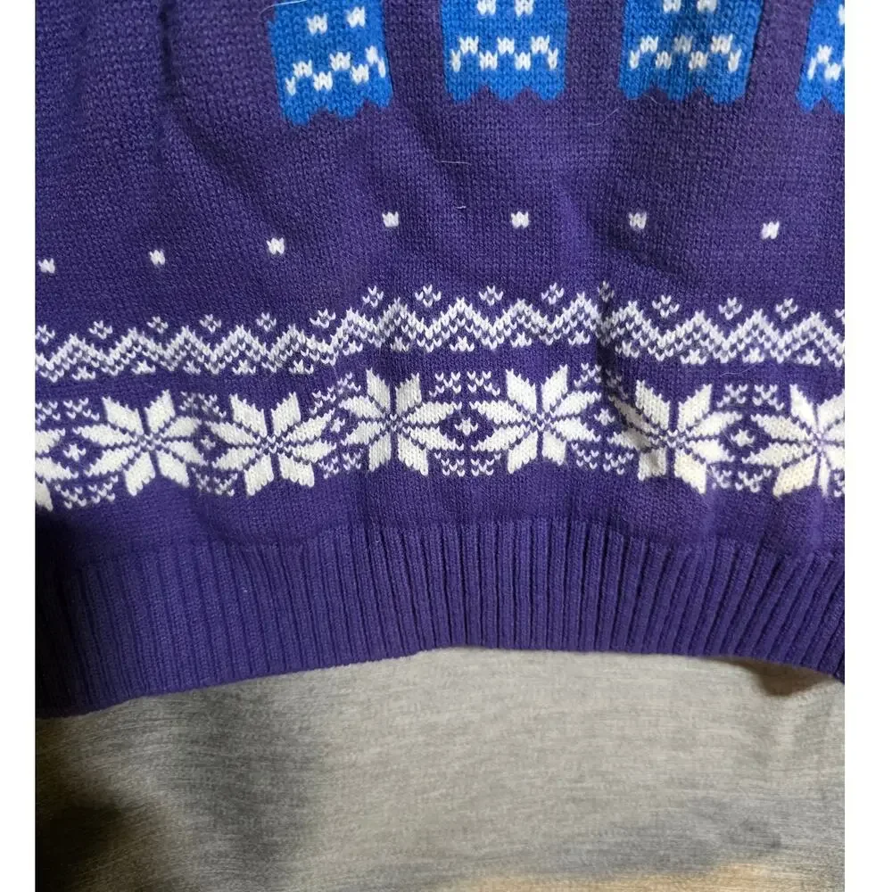 Numskull Christmas Ugly Sweater Pac-Man Purple Size 3XL Unique WAKA - Picture 4 of 9